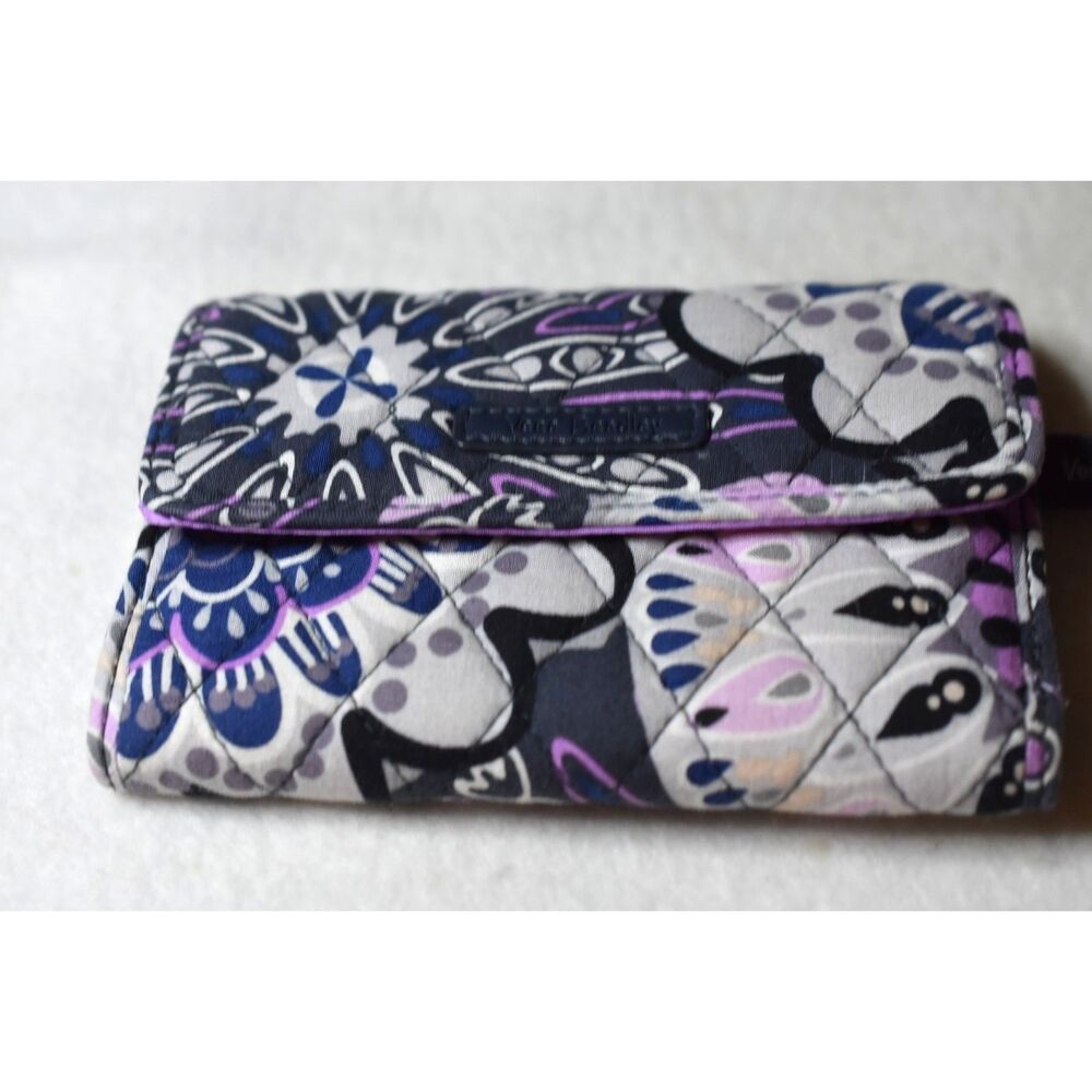 Vera Bradley RFID Momosa Tri Fold ID/Card/Coin Casual Fashion Wallet